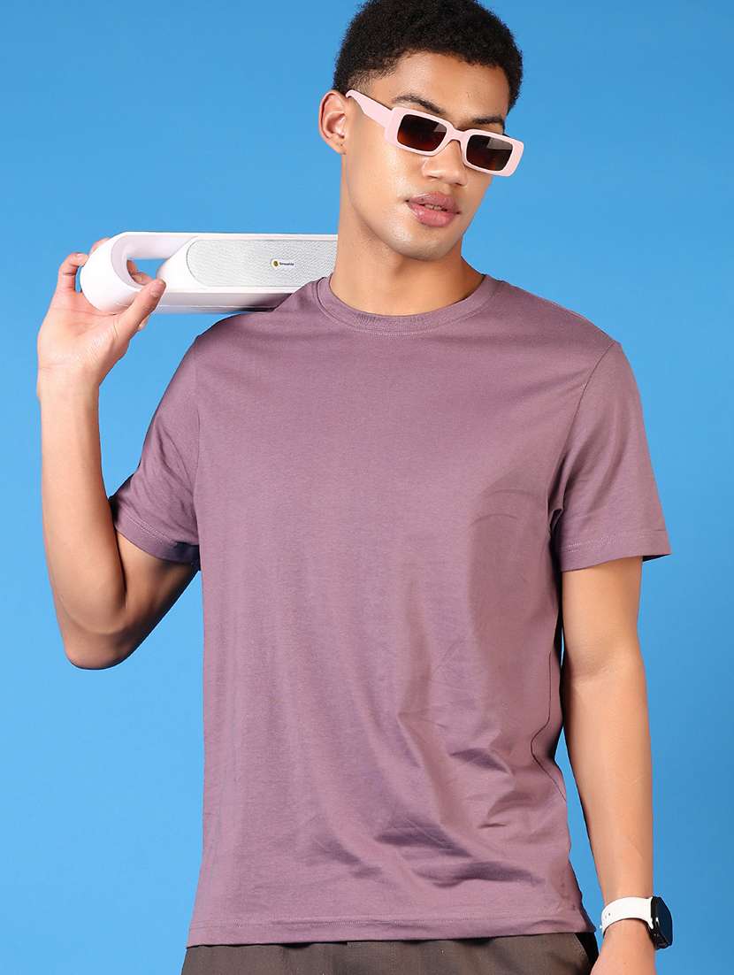 men solid short sleeve regular fit t-shirt - 21659749 -  Standard Image - 1