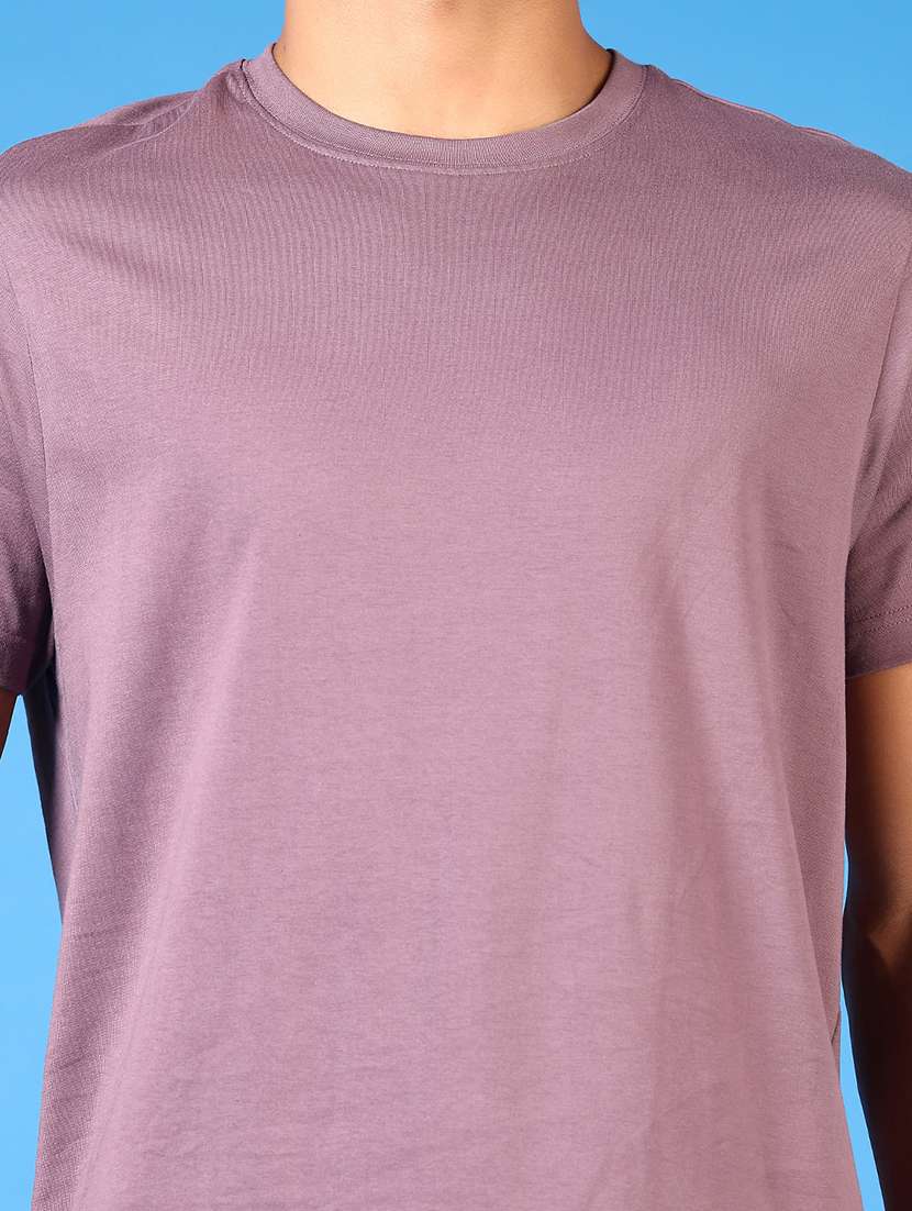 men solid short sleeve regular fit t-shirt - 21659749 - Standard Image - 4