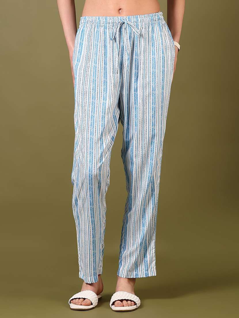 women printed mid rise pajama