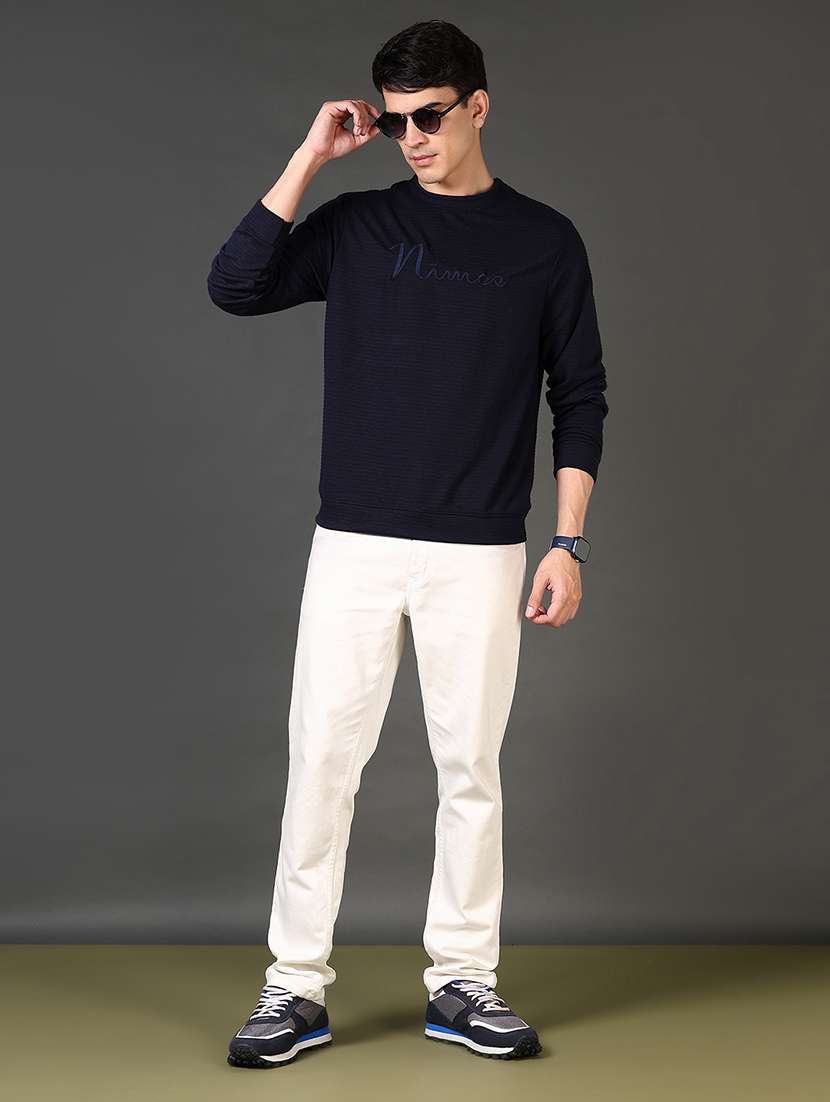 men solid long sleeve sweatshirt - 21659764 -  Standard Image - 4