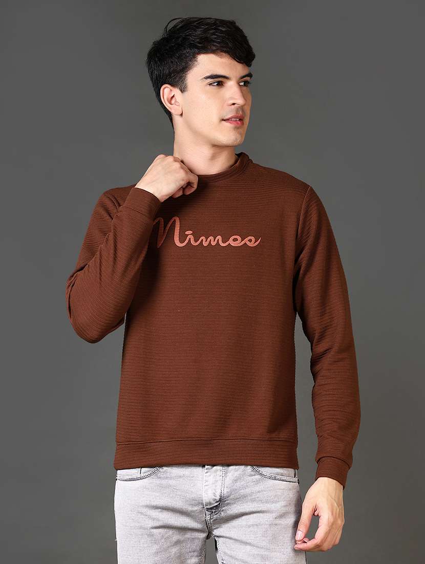 men chest print long sleeve sweatshirt - 21659765 -  Standard Image - 1