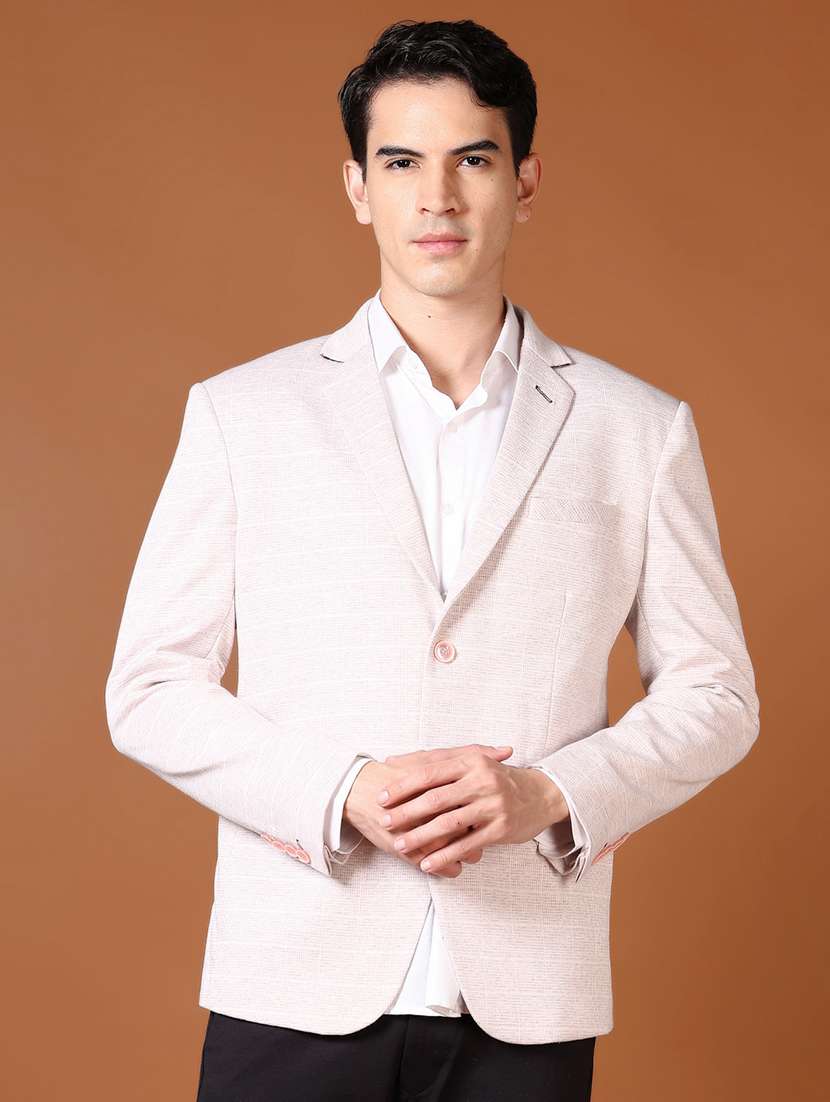 men long sleeve single breasted casual blazer