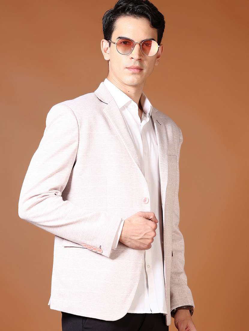men long sleeve single breasted casual blazer - 21659783 -  Standard Image - 1