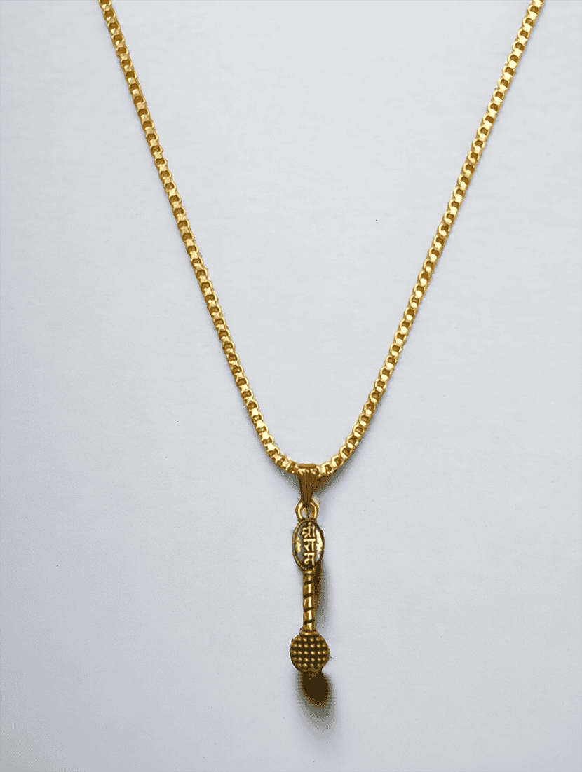 men sacred religious pendant with chain - 21659828 -  Standard Image - 1