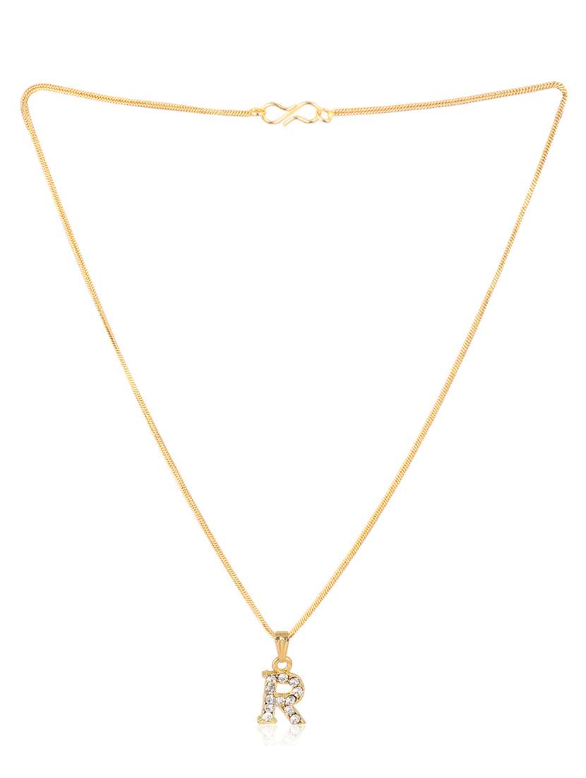 men personalized letter pendant with chain - 21659829 - Standard Image - 1