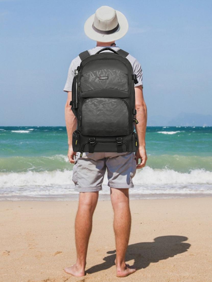 men solid adjustable strap rucksack - 21659873 - Standard Image - 4