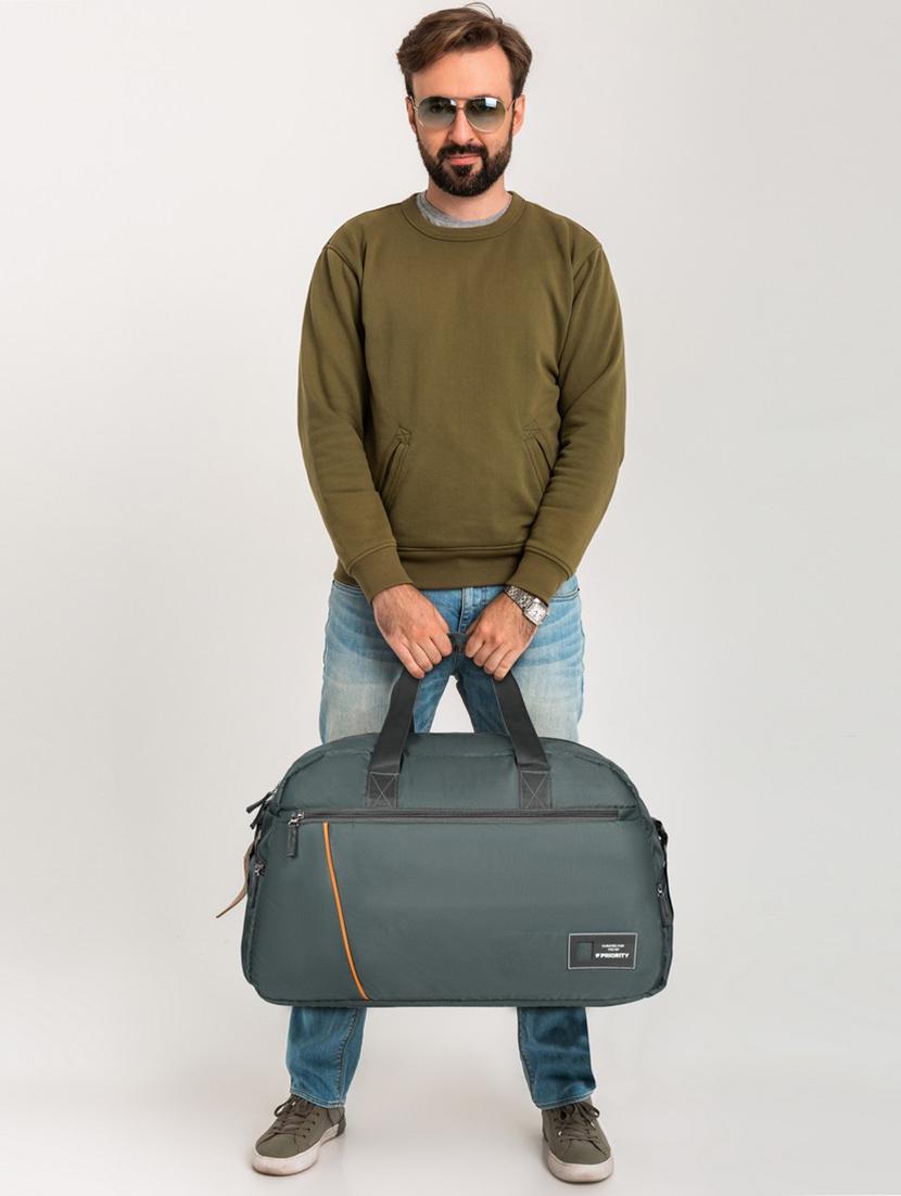men grey polyester dufflebag - 21659897 - Standard Image - 4