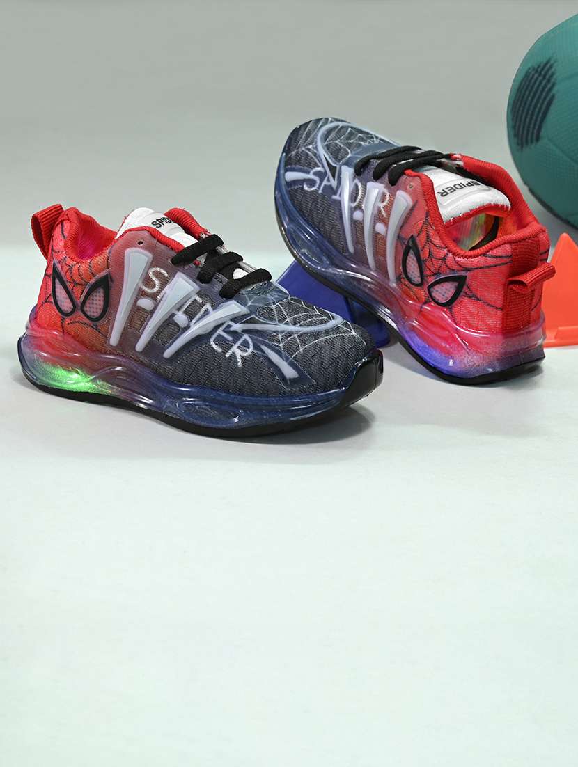 kids printed lace up shoes