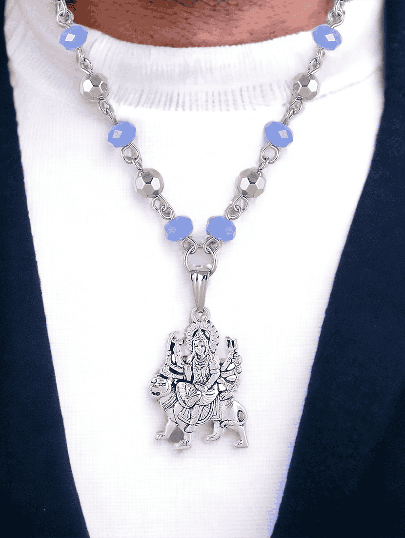 men sacred idol pendant with chain - 21661022 -  Standard Image - 1