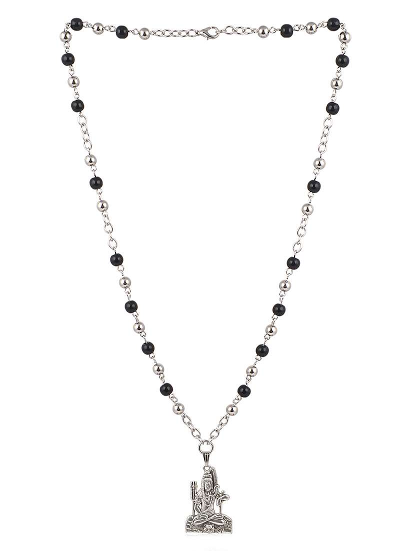 men sacred idol pendant with chain - 21661025 -  Standard Image - 1