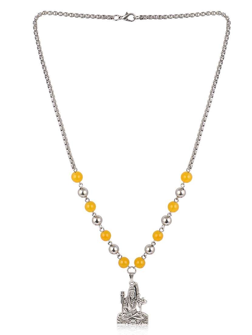 men sacred idol pendant with chain - 21661034 -  Standard Image - 1