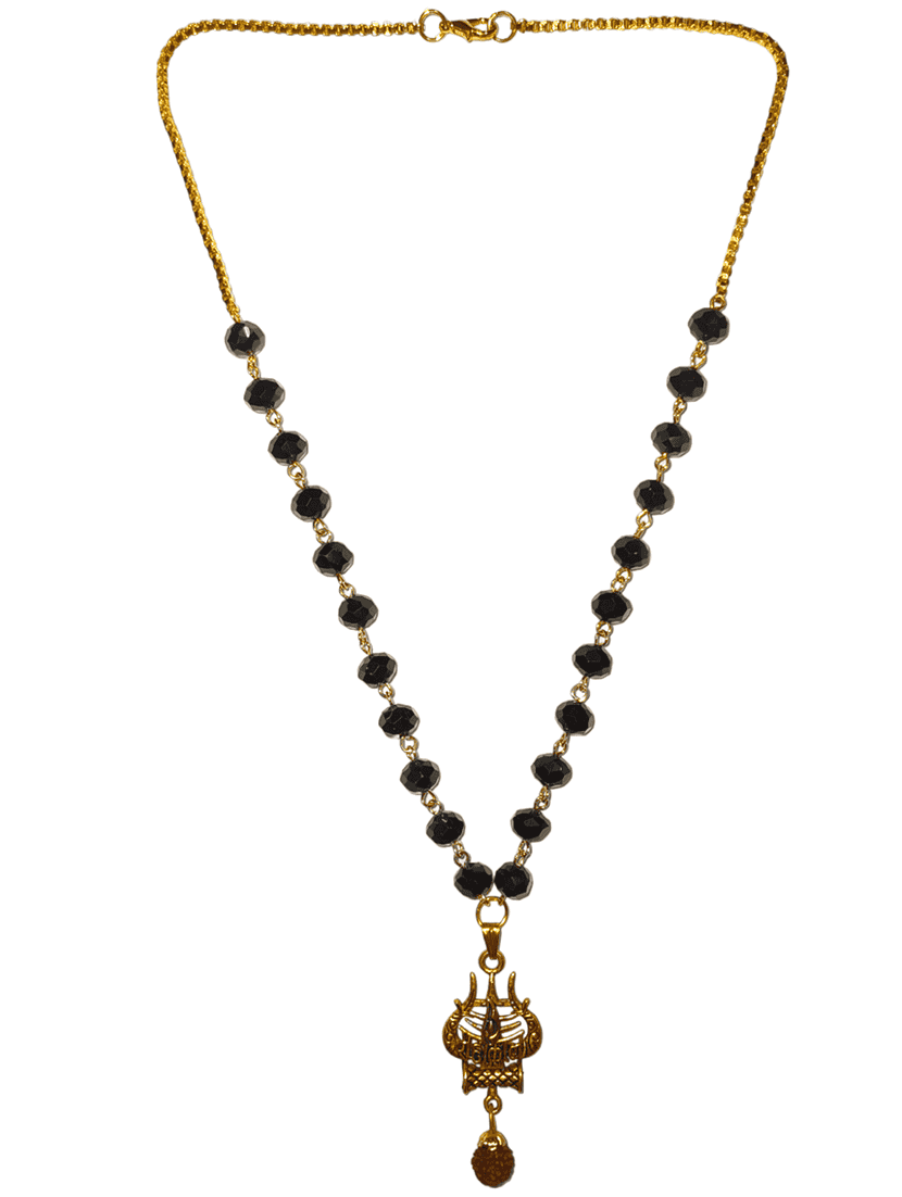 men sacred trishul rudraksh mahakal pendant with chain - 21661037 -  Standard Image - 1
