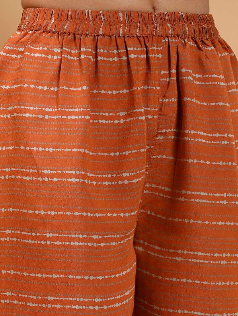 women brown  floral kurta salwar set with dupatta - 21661043 -  Standard Image - 6