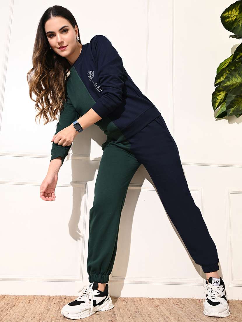 women relaxed fit color block joggers - 21661049 -  Standard Image - 4