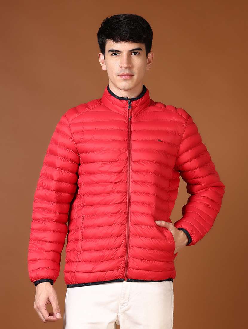 men solid long sleeve puffer jacket - 21661168 -  Standard Image - 1
