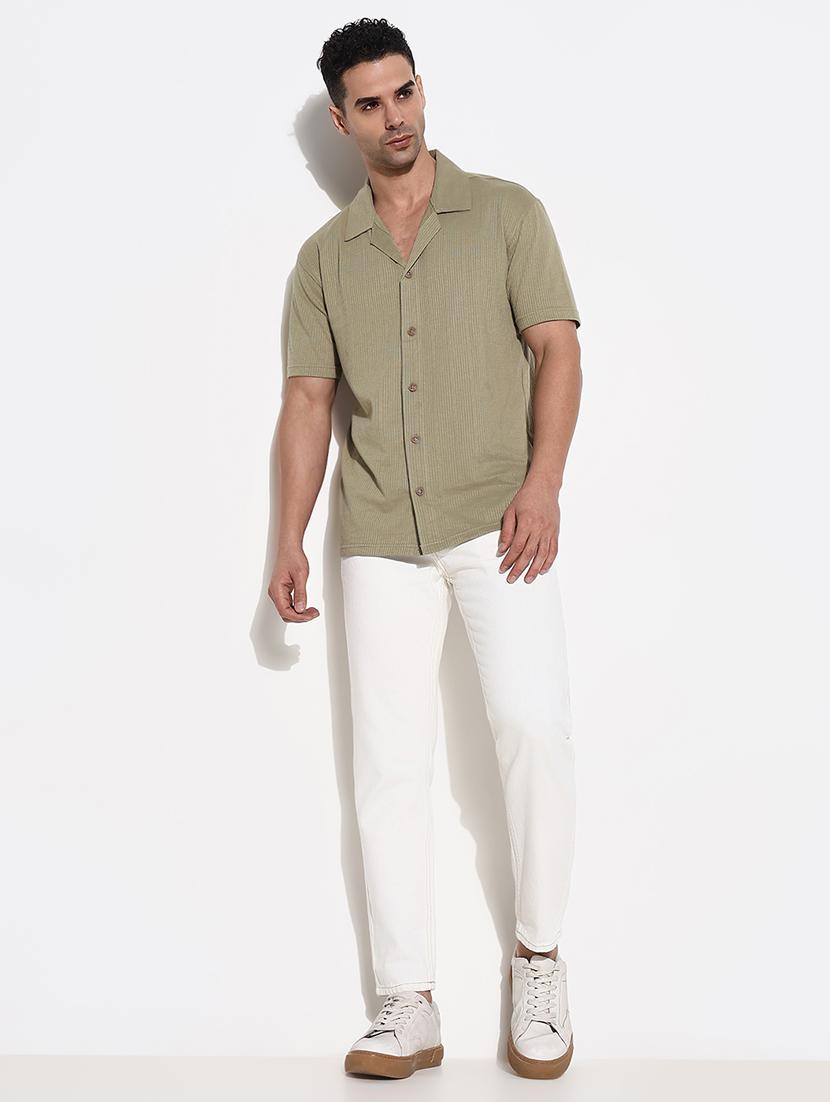 men mid rise straight fit plain denim jean - 21661334 - Standard Image - 4
