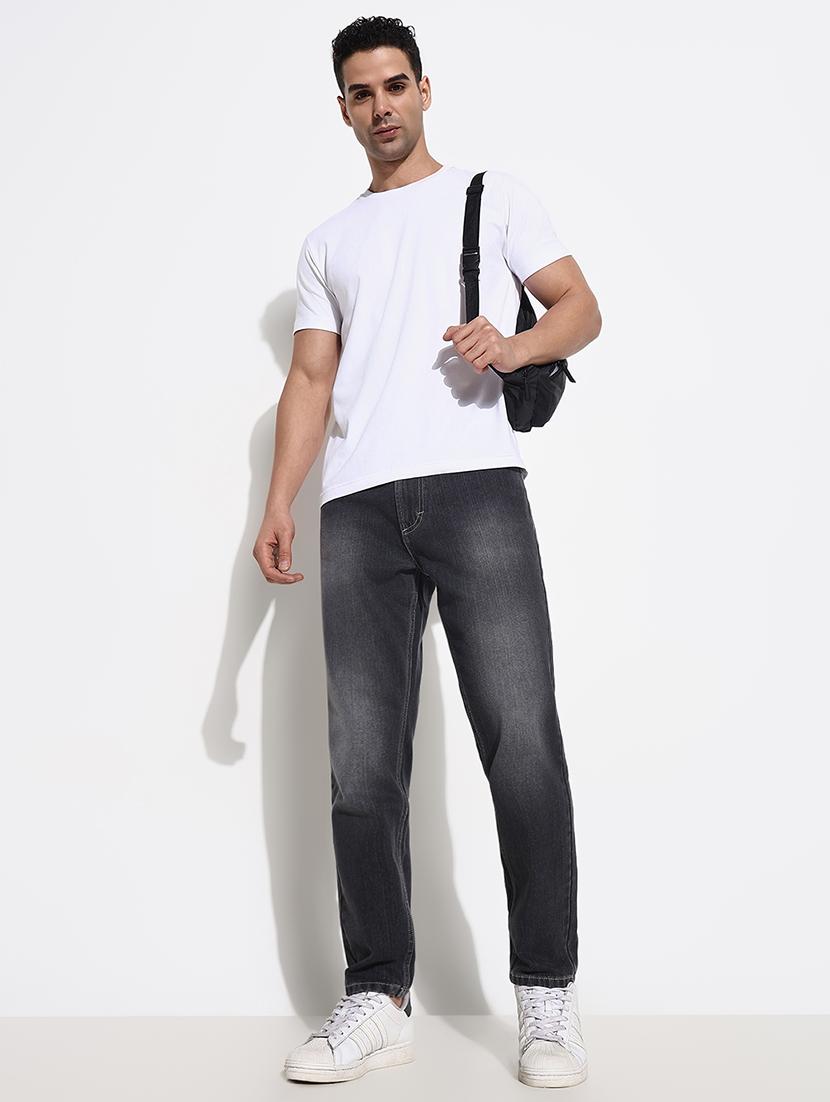 men mid rise slim fit plain denim jean - 21661338 - Standard Image - 4