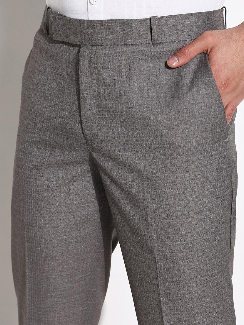 men mid rise solid flat front formal trouser - 21661427 - Standard Image - 6