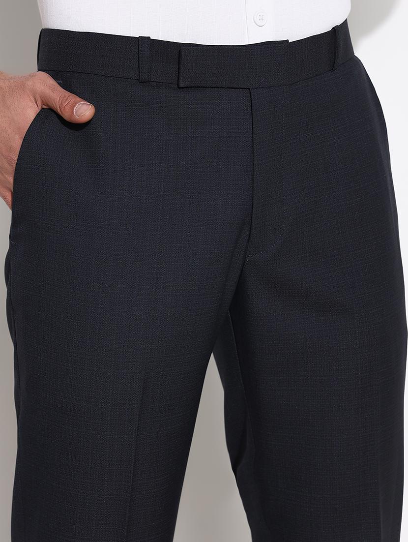 men mid rise solid flat front formal trouser - 21661429 - Standard Image - 6