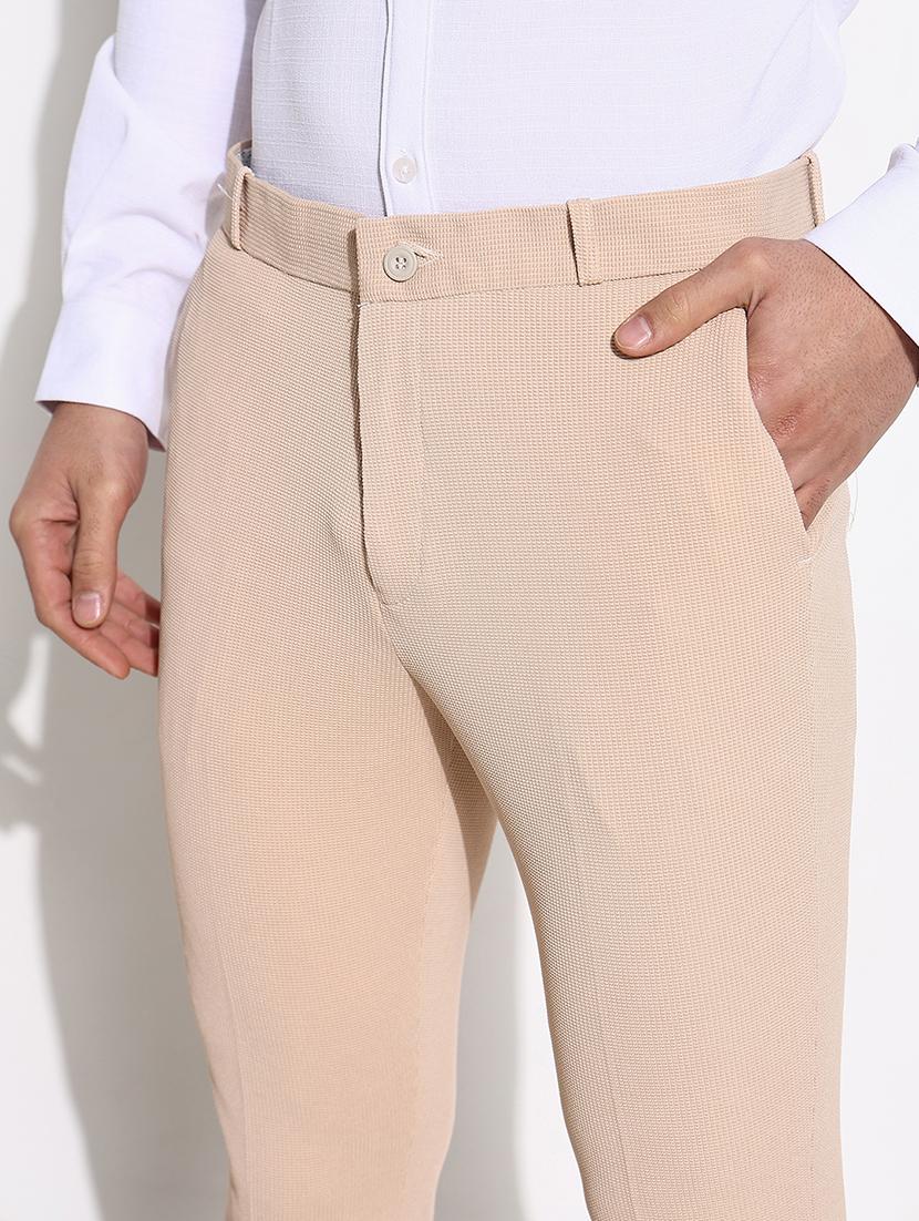 men mid rise solid flat front formal trouser - 21661442 - Standard Image - 6