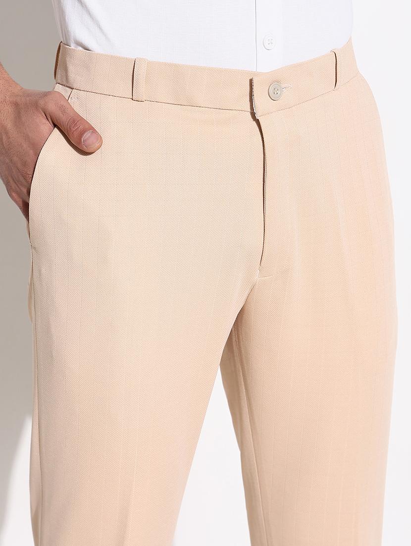 men mid rise solid flat front formal trouser - 21661445 - Standard Image - 6