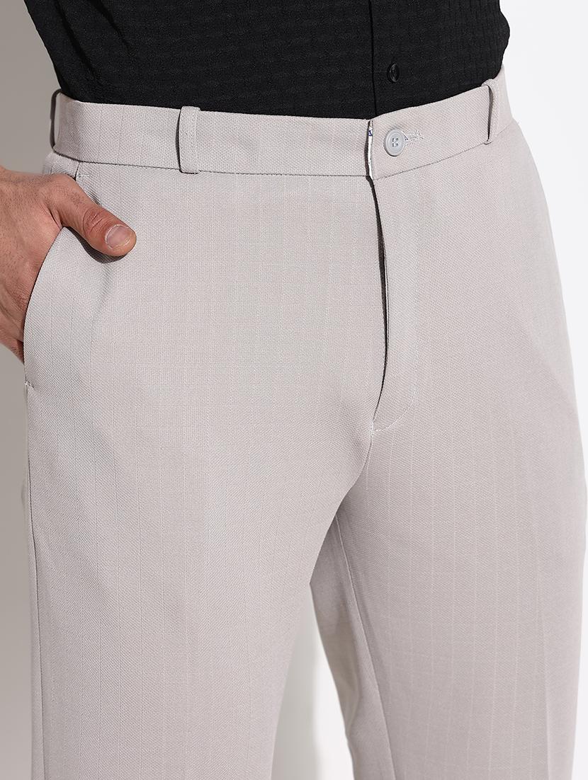 men mid rise solid flat front formal trouser - 21661446 - Standard Image - 6