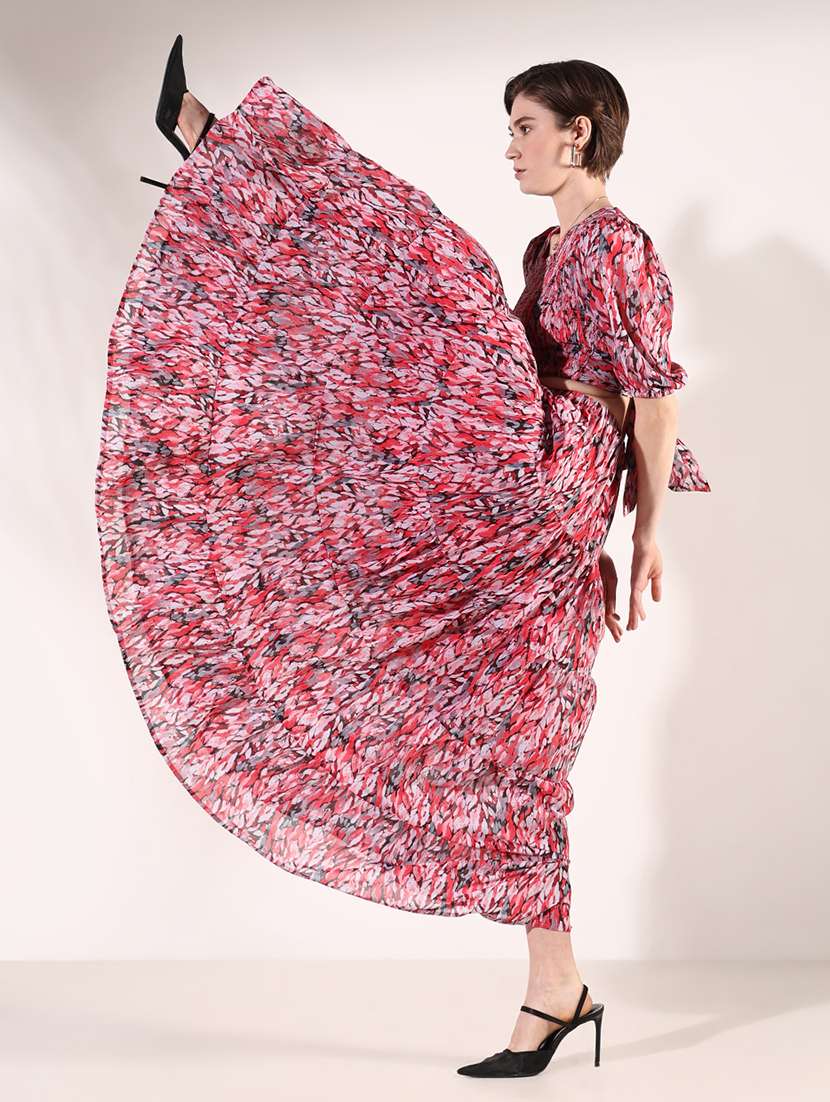 women printed top and skirt co-ords set - 21661458 - Standard Image - 4