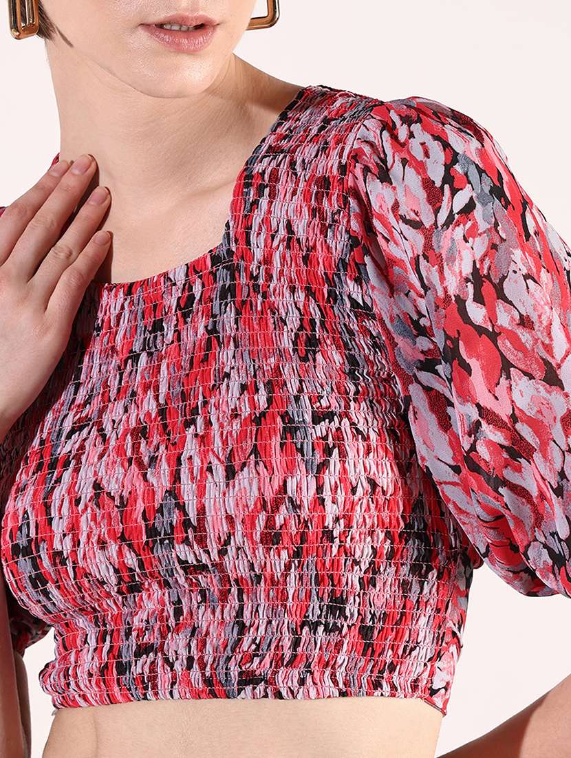 women printed top and skirt co-ords set - 21661458 - Standard Image - 6
