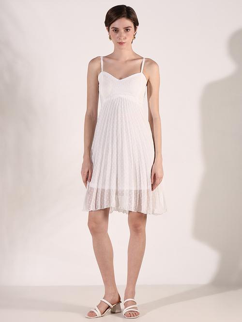 women shoulder strap neck fit & flare dress - 21661484 -  Standard Image - 0
