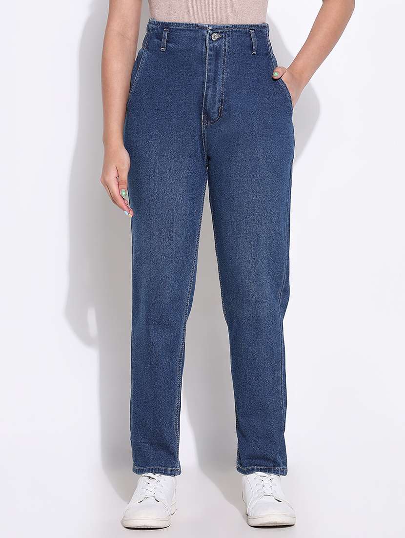 women high rise denim jeans