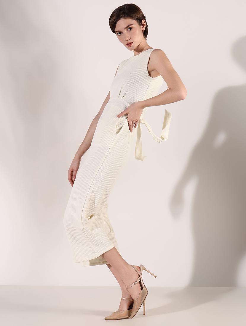 women solid sleeveless calf length jumpsuit - 21661523 - Standard Image - 1