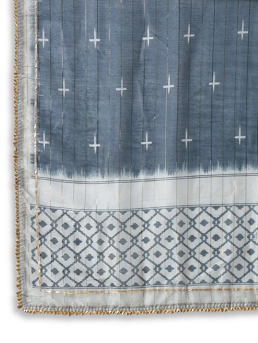 women three quarter sleeve kurta pant with dupatta set - 21661537 -  Standard Image - 6