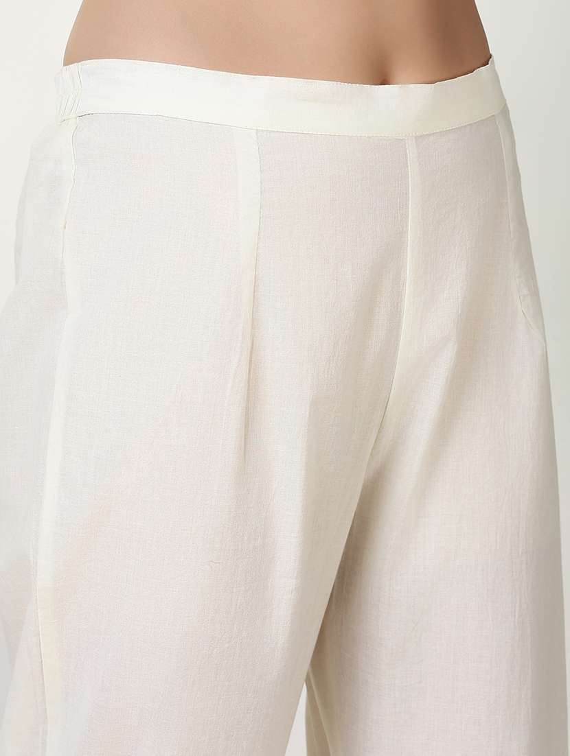 women poka dots three quarter sleeve kurta pant with dupatta set - 21661572 -  Standard Image - 6