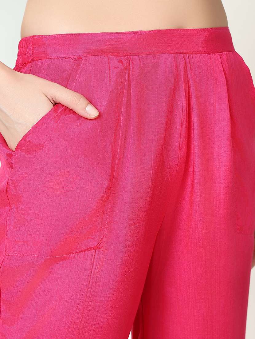 women leheriya kurta pant set with dupatta - 21661584 -  Standard Image - 6