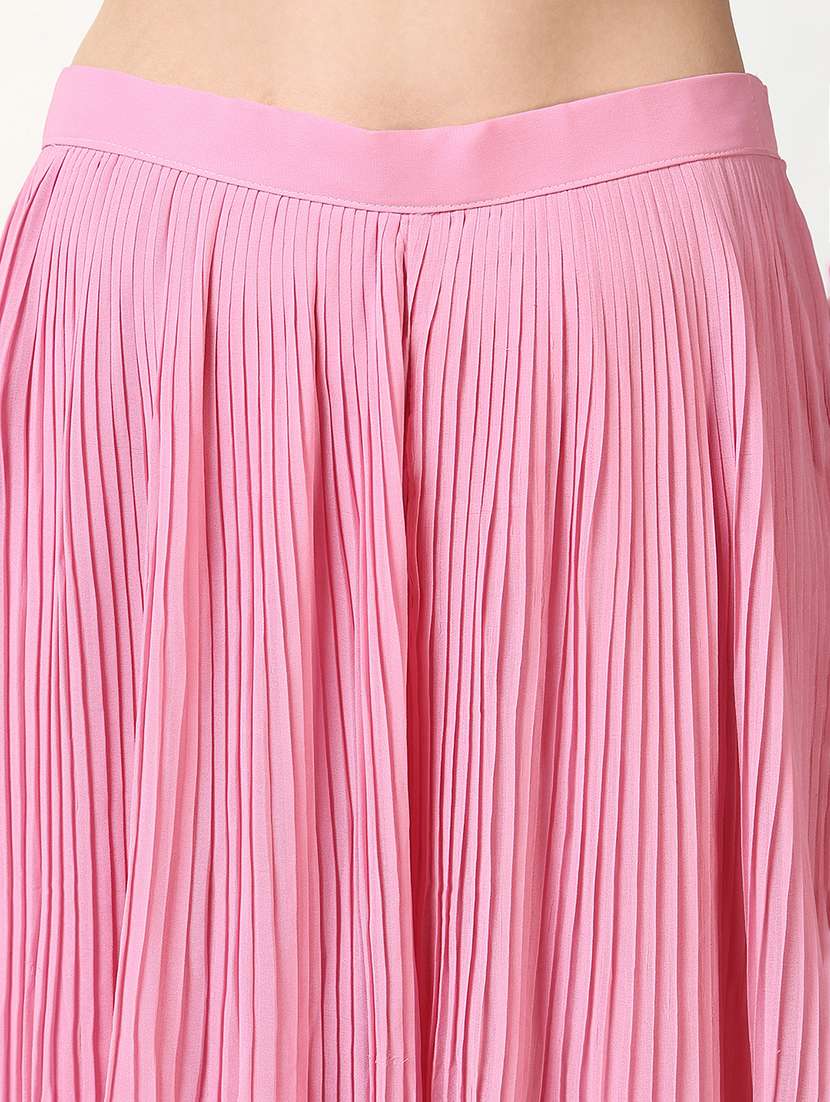 women pink sleeveless kurta palazzo set with dupatta - 21661633 -  Standard Image - 6