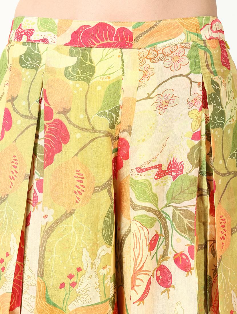women floral printed sleeveless fusion set - 21661640 - Standard Image - 6