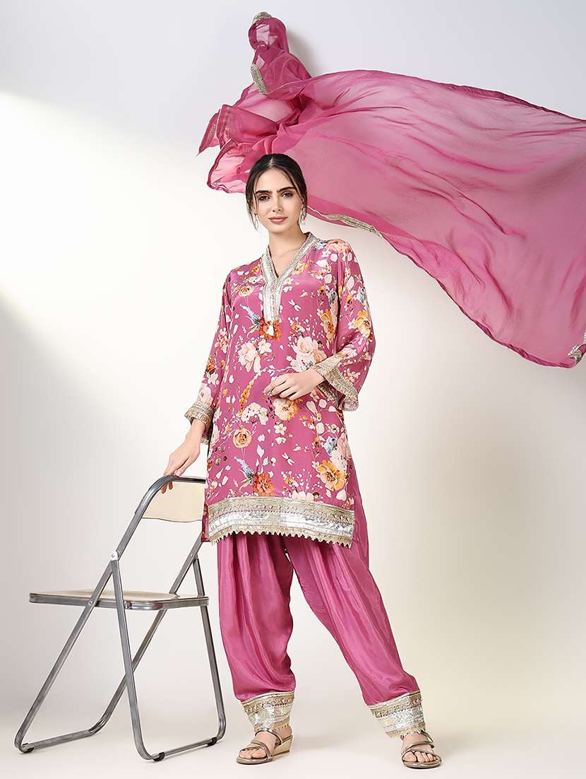 women floral printed kurta salwar set with dupatta - 21661643 -  Standard Image - 1