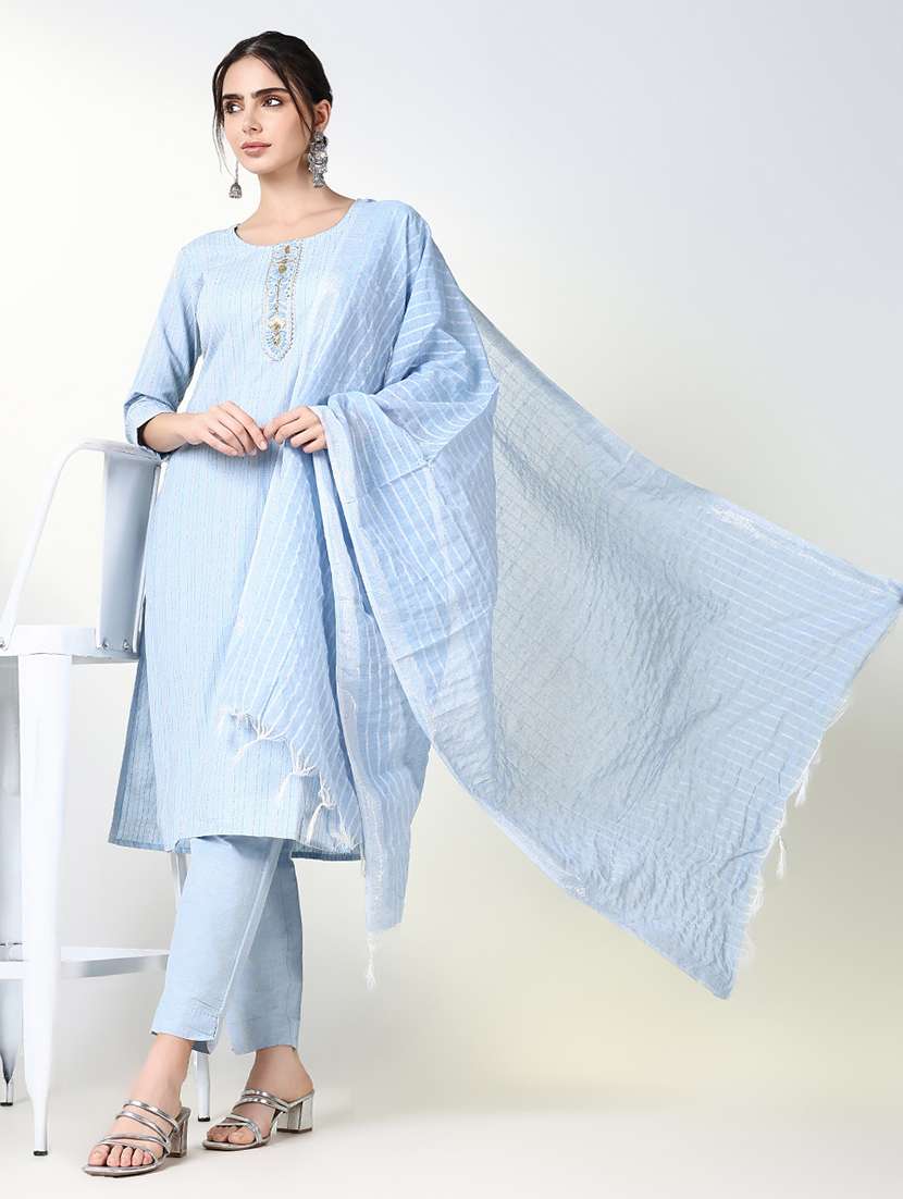 women self design kurta pant set with dupatta - 21661668 -  Standard Image - 1