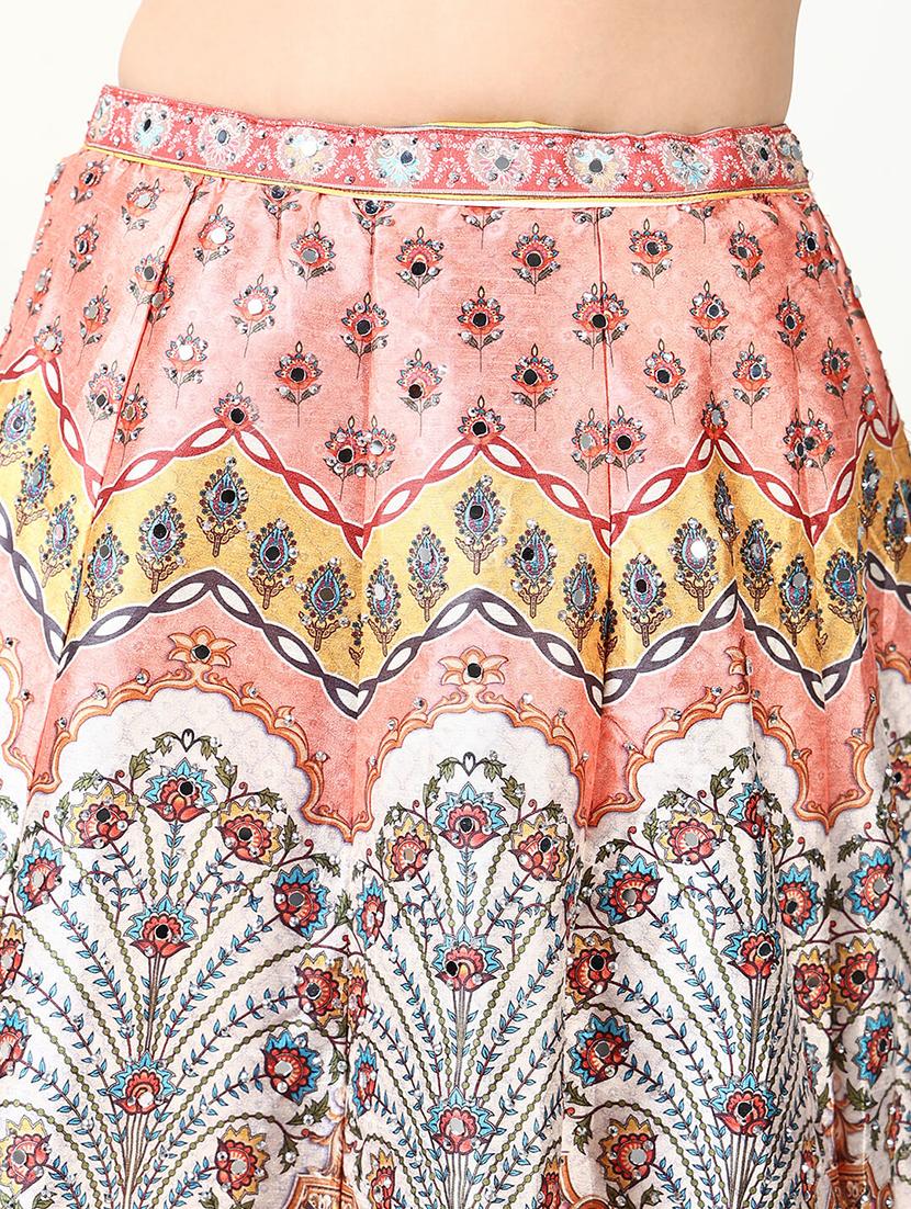 women floral flared lehenga choli with dupatta - 21661692 - Standard Image - 6