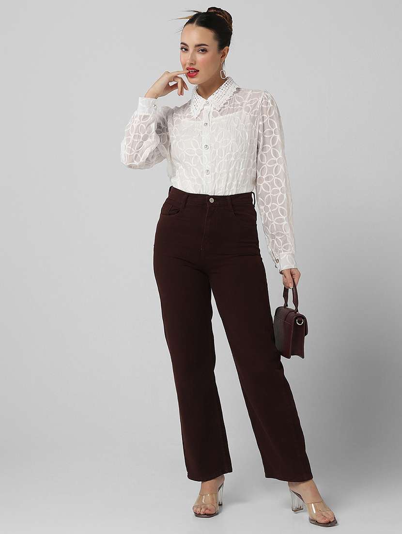 women self designed collared shirt with slip - 21661704 -  Standard Image - 4