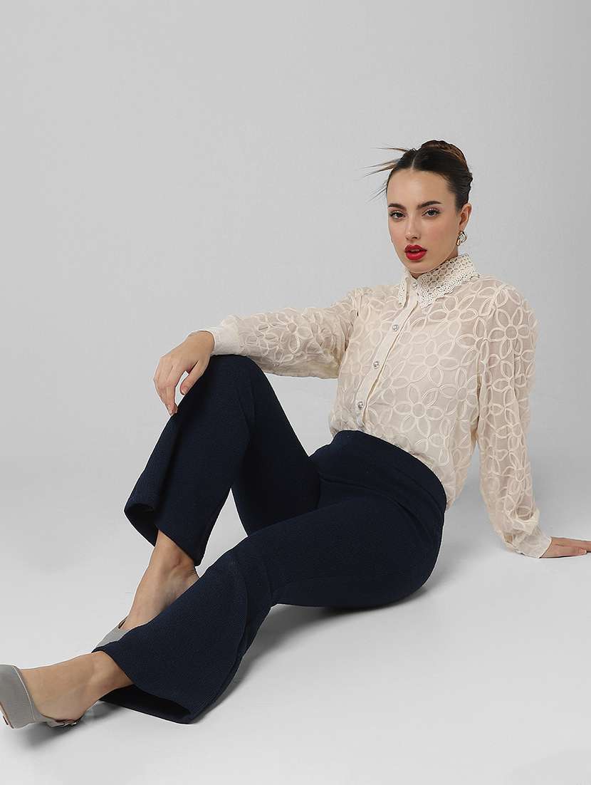 women self designed collared shirt with slip - 21661705 -  Standard Image - 6