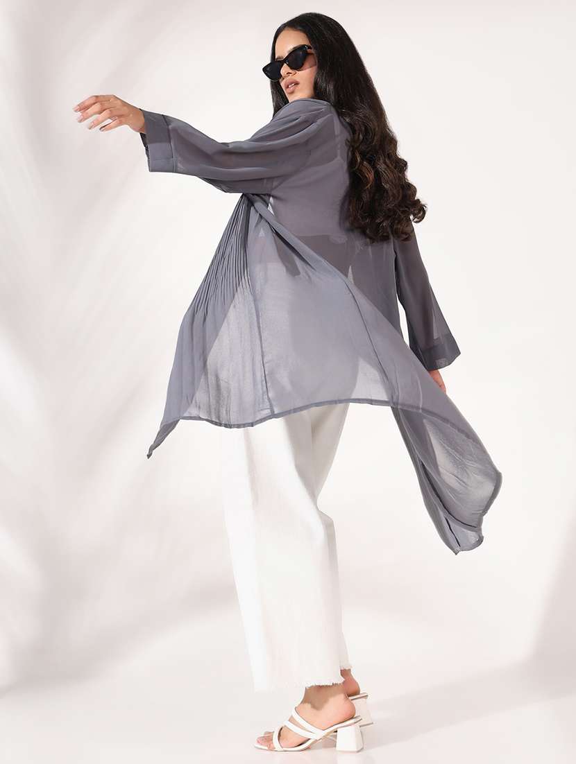 women solid long shrug - 21661721 -  Standard Image - 4