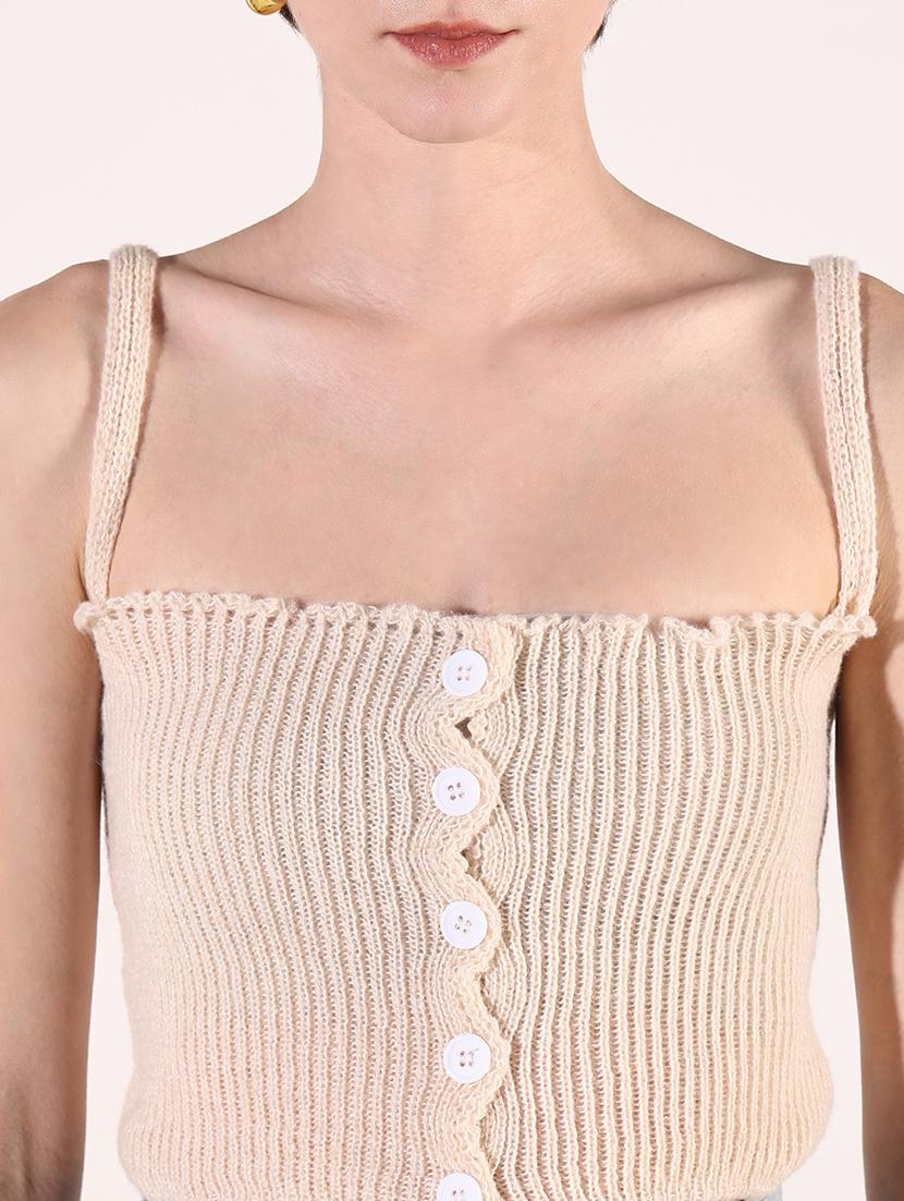 women crochet detailed long sleeves crop top - 21661748 - Standard Image - 6
