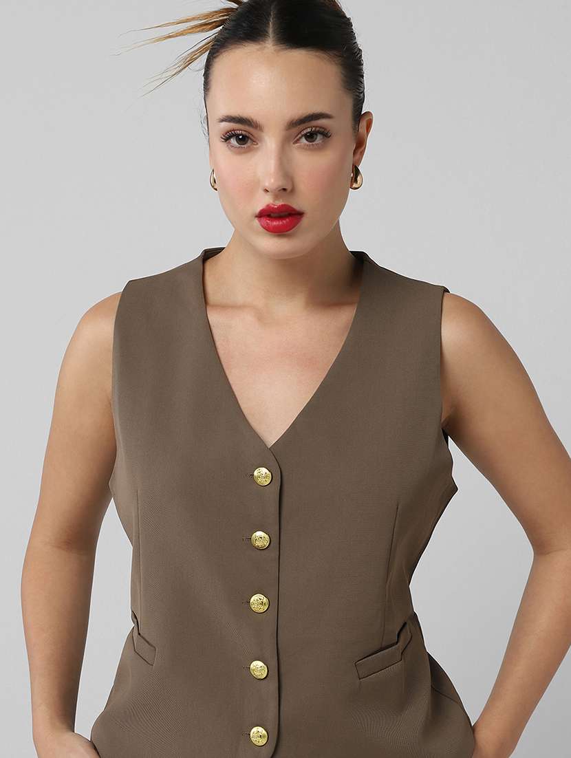 women solid sleeveless vest top - 21661773 -  Standard Image - 6