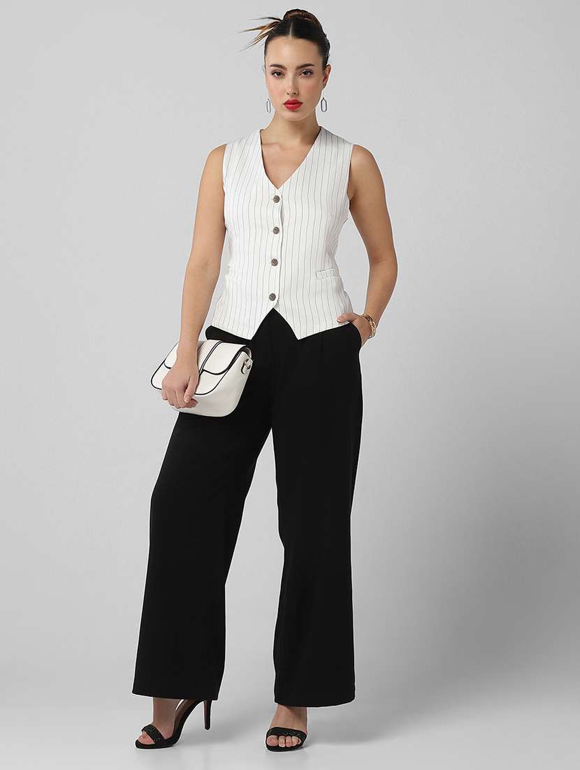 women solid sleeveless vest top - 21661775 -  Standard Image - 4