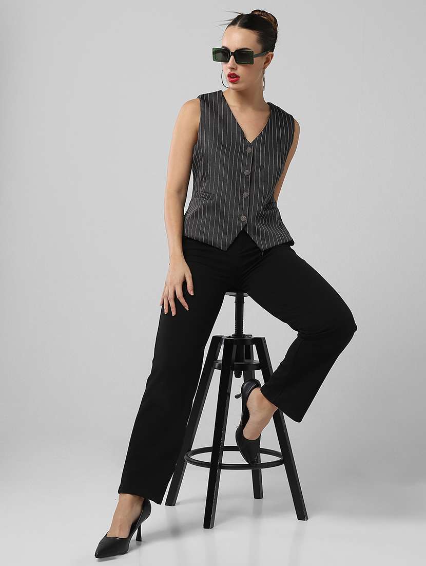 women striped sleeveless vest top - 21661776 -  Standard Image - 4