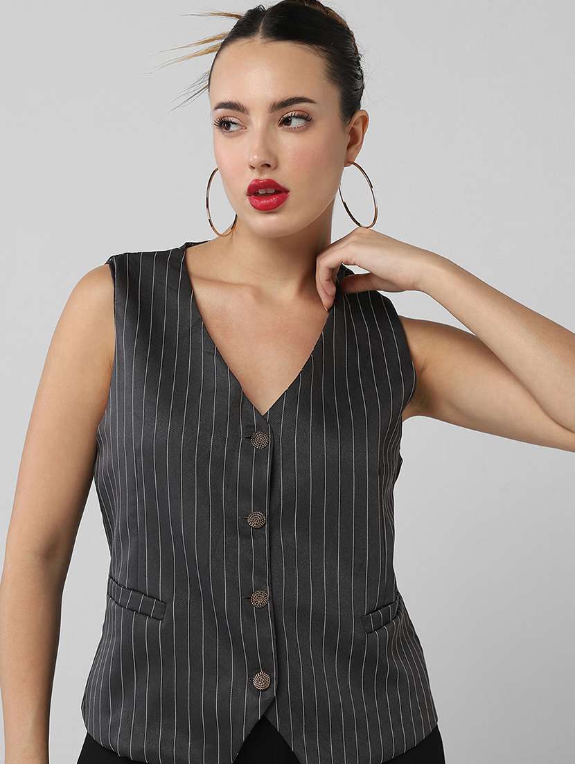 women striped sleeveless vest top - 21661776 -  Standard Image - 6