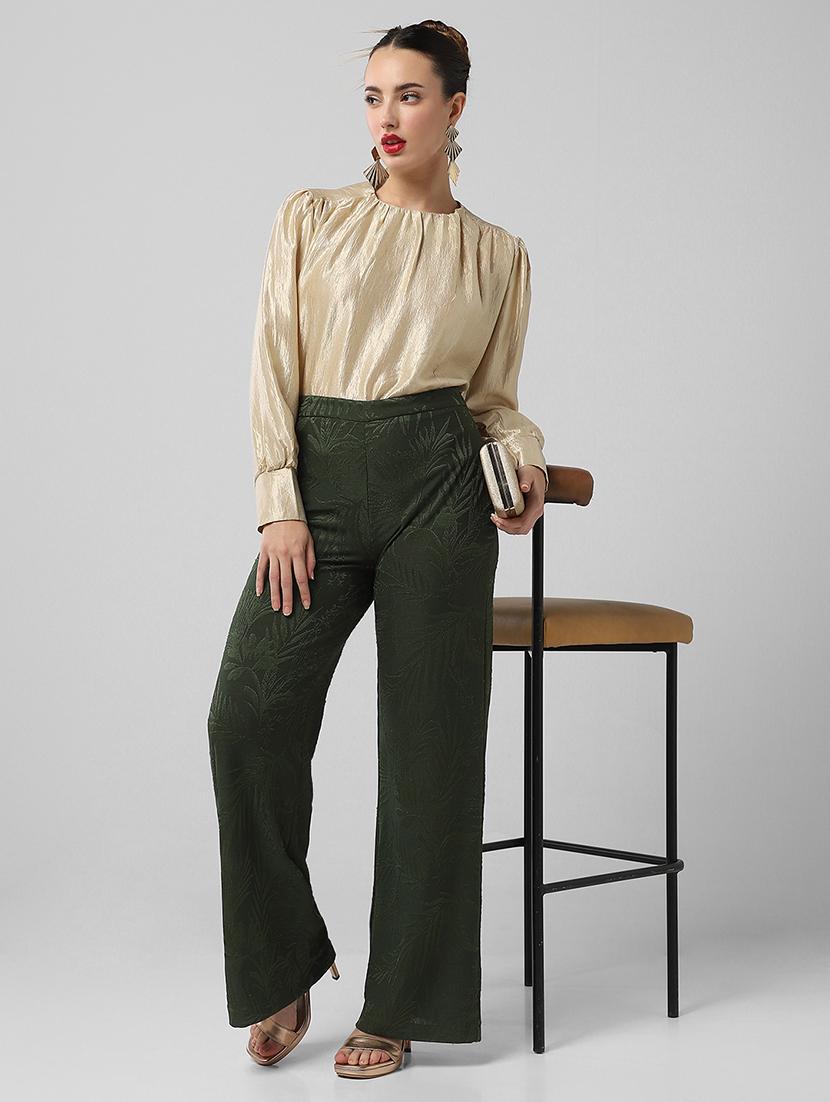 women solid puff sleeves regular top - 21661798 - Standard Image - 6