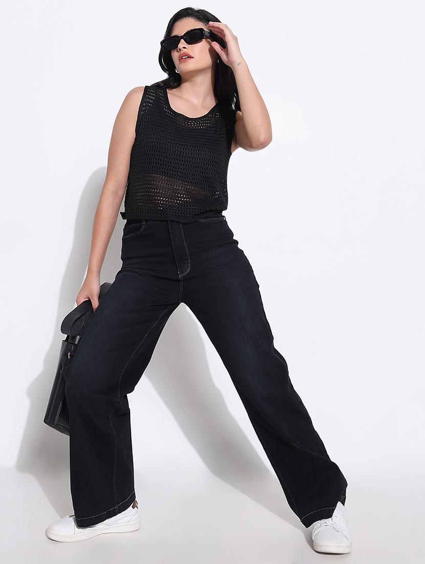 women crochet detailed crop top - 21661836 - Standard Image - 1