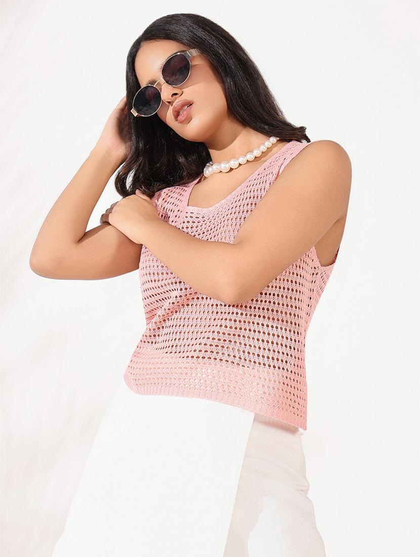 women crochet detailed crop top - 21661837 -  Standard Image - 1